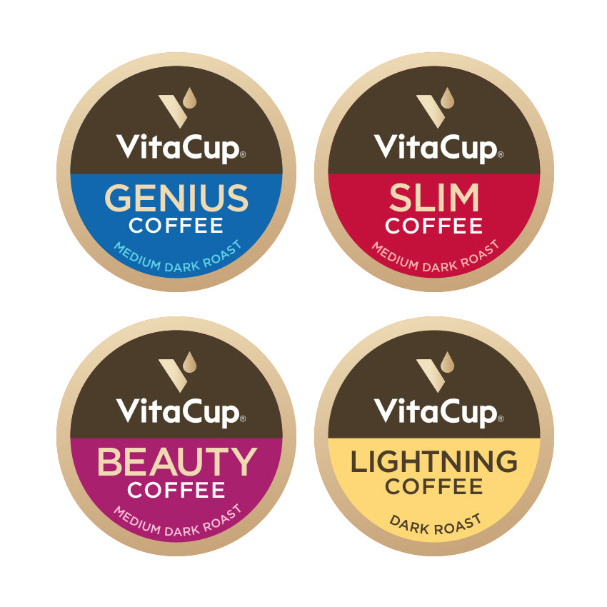VitaCup genius Coffee ☕️ is a full bodies medium roast with