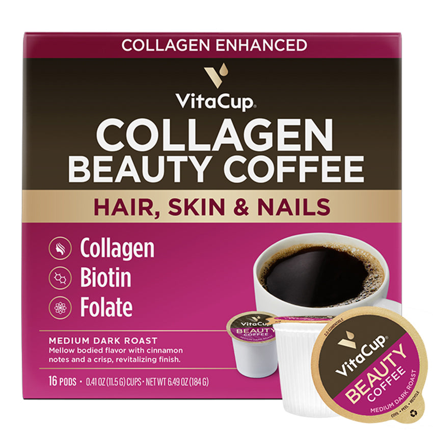 VitaCup Beauty Collagen Coffee Pods 16ct