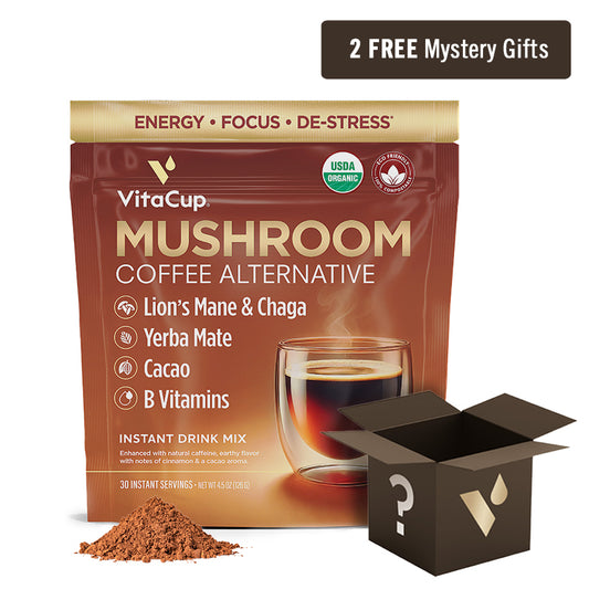 Mushroom Coffee Alternative Instant Bulk Bag + 2 FREE Gifts!