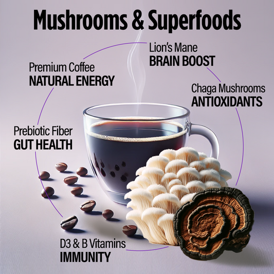 Mushroom Focus Coffee Instant Bulk Bag + 2 FREE Gifts!