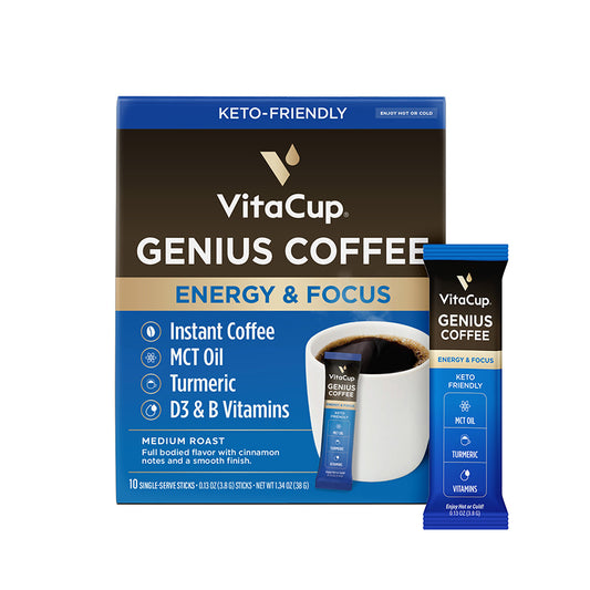 VitaCup Genius Coffee Instant Packets 24ct