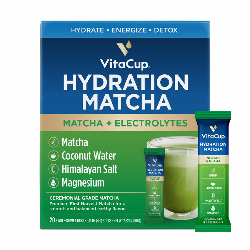 VitaCup Hydration Matcha Instant Packets 20ct