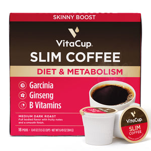 VitaCup Slim Protein Coffee for Diet Support, 20 Servings, Size: 11 oz